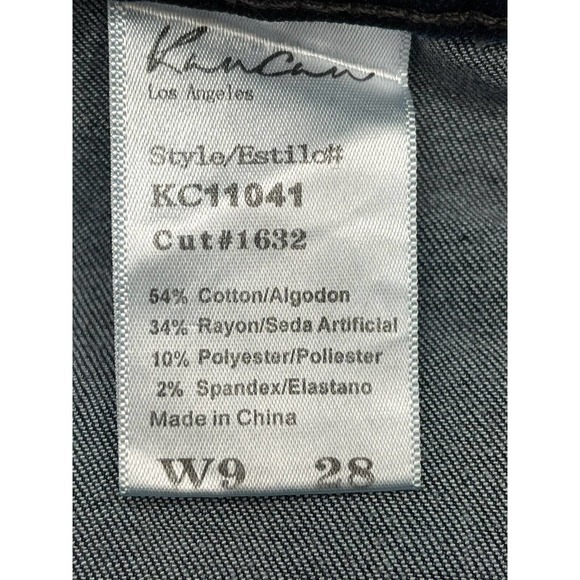 KanCan Dark Wash Moto Ankle Jeans women's Size 9/28 - Picture 6 of 6